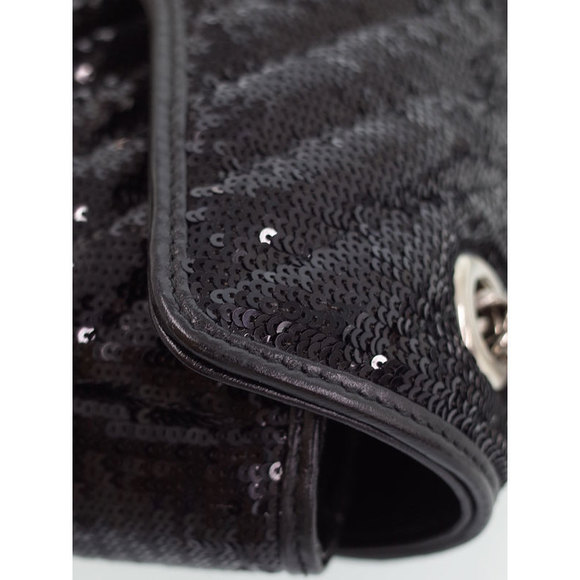 Gucci GG Marmont Small Chain Shoulder Bag Black - Picture 5 of 8